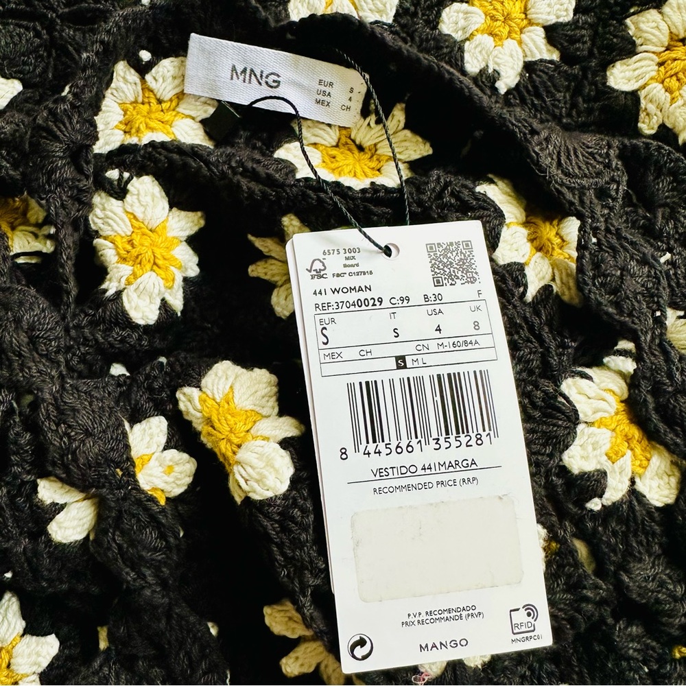 Mango Black and Yellow Floral Dress - Picture 8 of 12